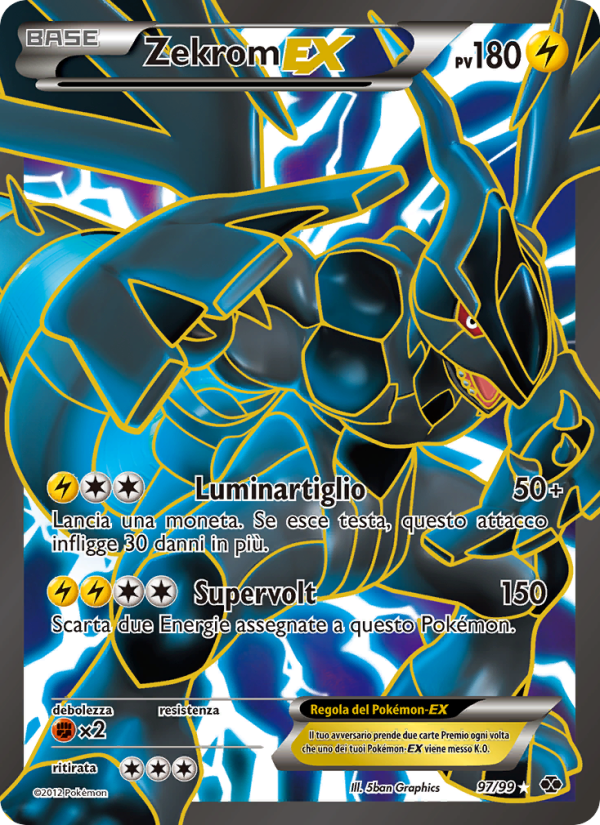 Zekrom-EX 097/103 — Destini Futuri (Italian Pokémon TCG card)
