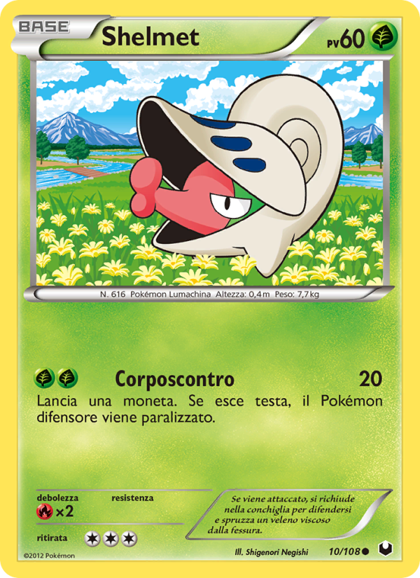 Shelmet 010/111 — Esploratori delle Tenebre (Italian Pokémon TCG card)