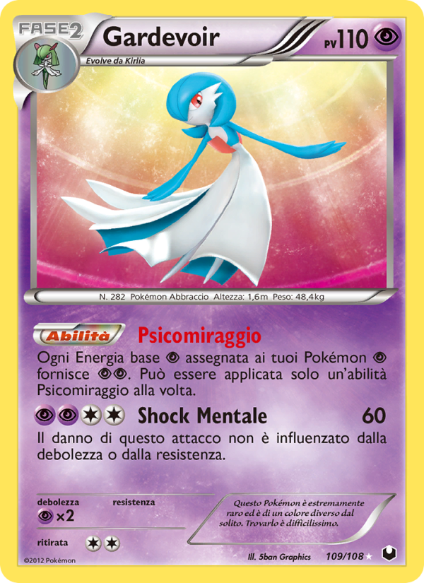 Gardevoir 109/111 — Esploratori delle Tenebre (Italian Pokémon TCG card)