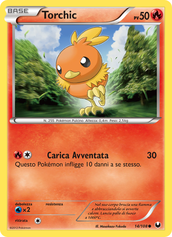 Torchic 014/111 — Esploratori delle Tenebre (Italian Pokémon TCG card)