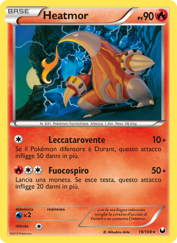 Heatmor 019/111 — Esploratori delle Tenebre (Italian Pokémon TCG card)