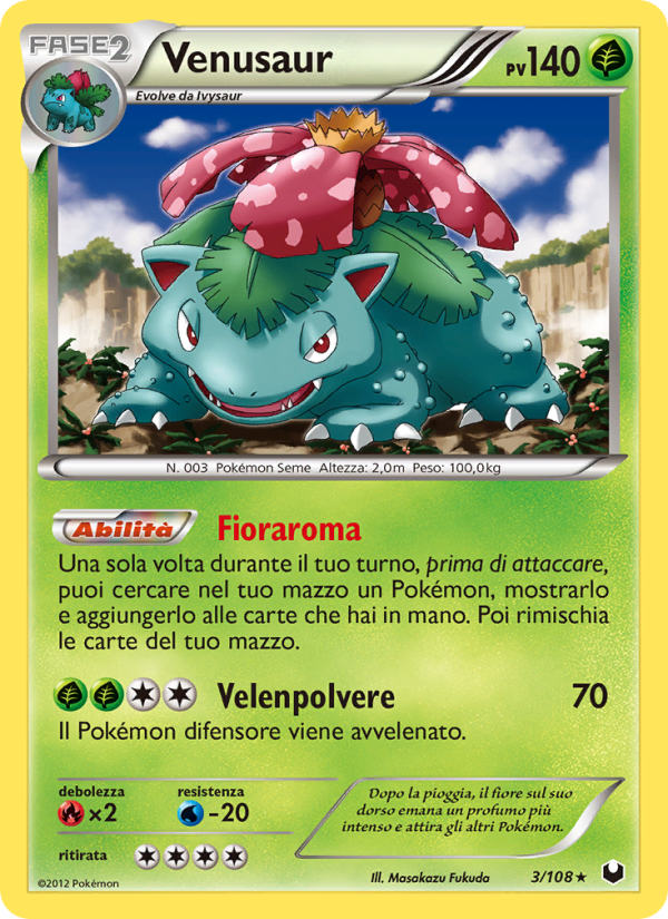 Venusaur 003/111 — Esploratori delle Tenebre (Italian Pokémon TCG card)