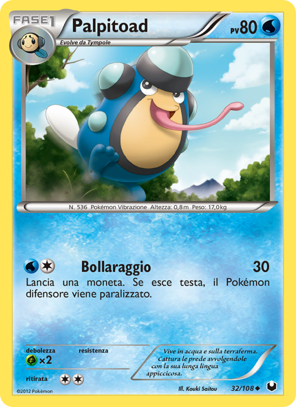 Palpitoad 032/111 — Esploratori delle Tenebre (Italian Pokémon TCG card)