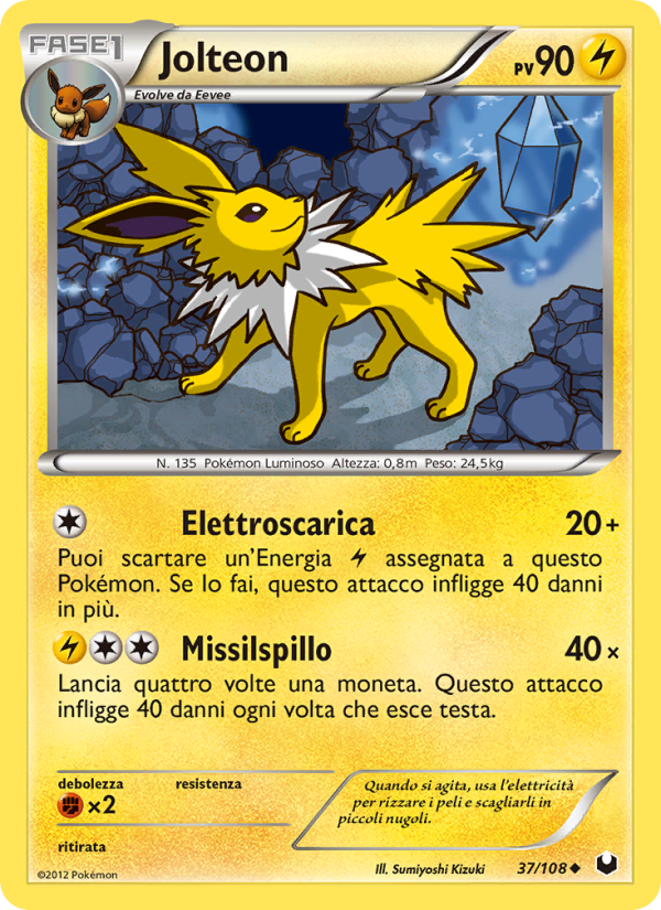 Jolteon 037/111 — Esploratori delle Tenebre (Italian Pokémon TCG card)