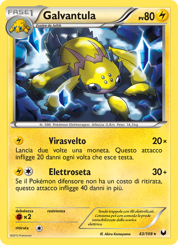 Galvantula 043/111 — Esploratori delle Tenebre (Italian Pokémon TCG card)