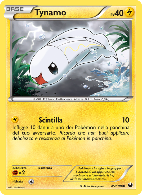 Tynamo 045/111 — Esploratori delle Tenebre (Italian Pokémon TCG card)
