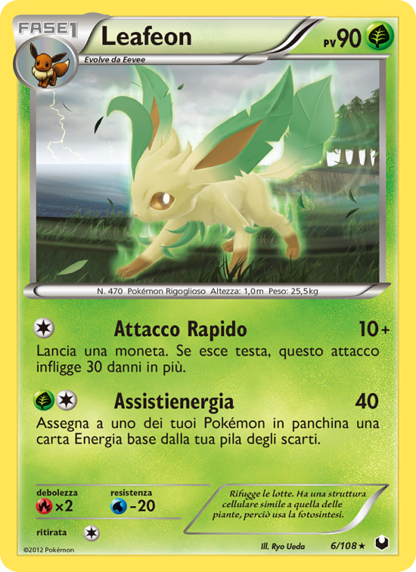 Leafeon 006/111 — Esploratori delle Tenebre (Italian Pokémon TCG card)
