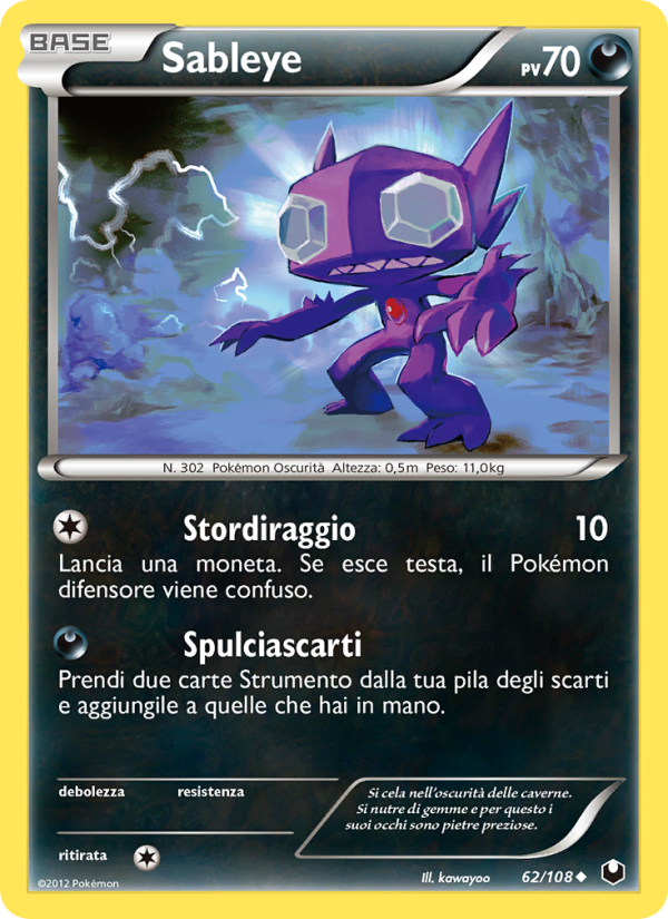 Sableye 062/111 — Esploratori delle Tenebre (Italian Pokémon TCG card)