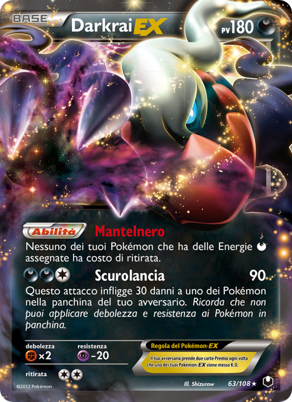 Darkrai-EX 063/111 — Esploratori delle Tenebre (Italian Pokémon TCG card)
