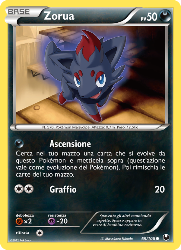 Zorua 069/111 — Esploratori delle Tenebre (Italian Pokémon TCG card)