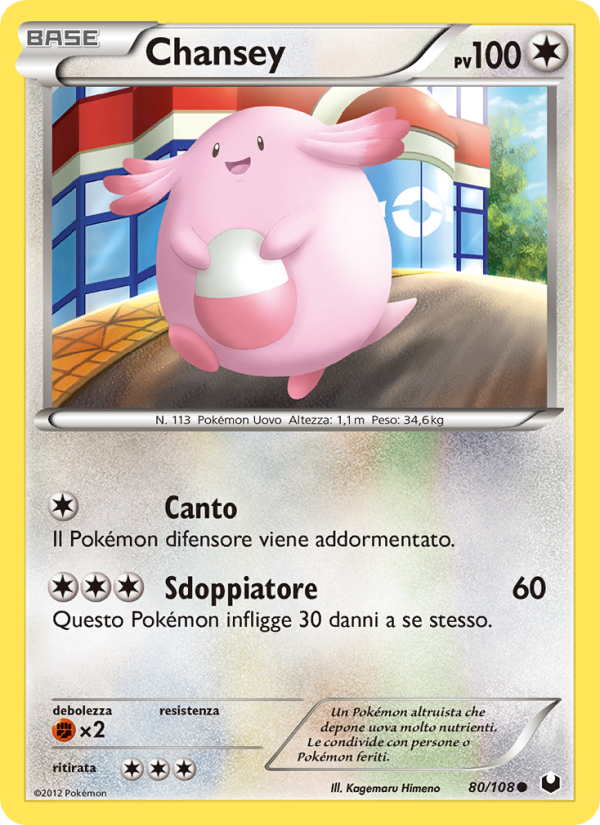 Chansey 080/111 — Esploratori delle Tenebre (Italian Pokémon TCG card)