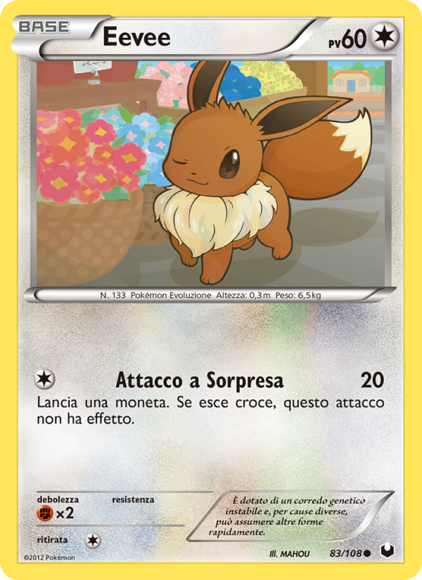 Eevee 083/111 — Esploratori delle Tenebre (Italian Pokémon TCG card)