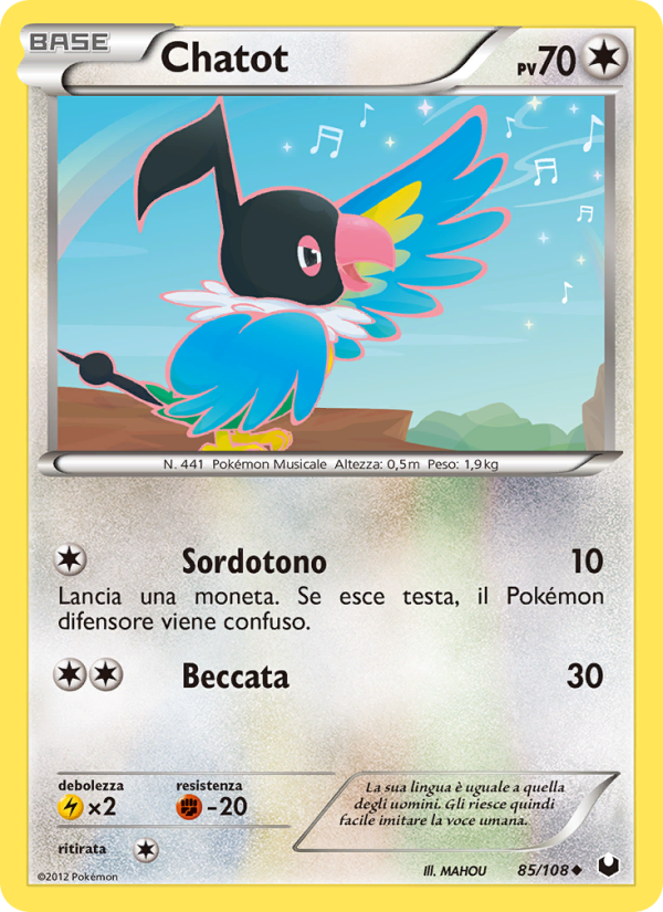 Chatot 085/111 — Esploratori delle Tenebre (Italian Pokémon TCG card)