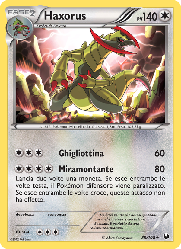 Haxorus 089/111 — Esploratori delle Tenebre (Italian Pokémon TCG card)