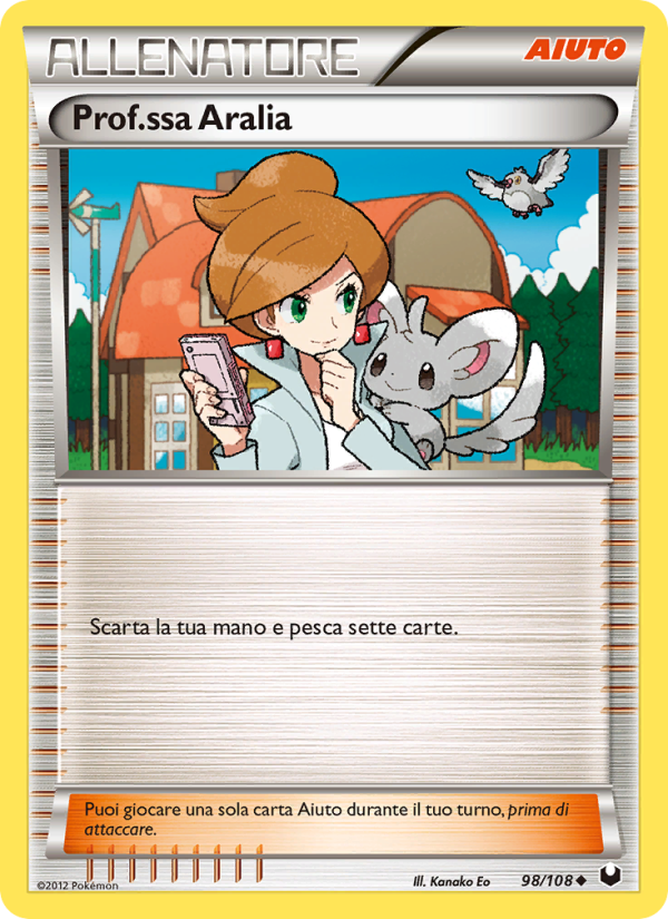 Prof.ssa Aralia 098/111 — Esploratori delle Tenebre (Italian Pokémon TCG card)