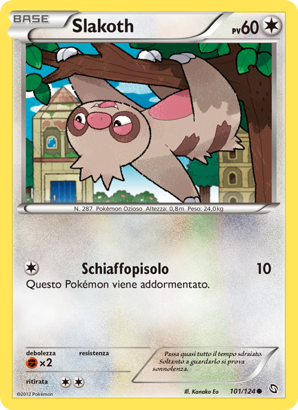 Slakoth 101/128 — Stirpe dei Draghi (Italian Pokémon TCG card)