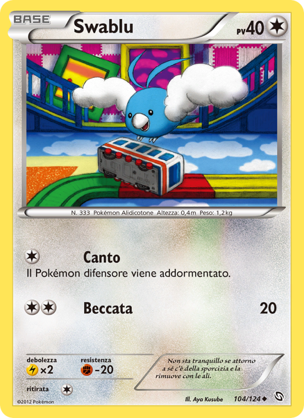 Swablu 104/128 — Stirpe dei Draghi (Italian Pokémon TCG card)