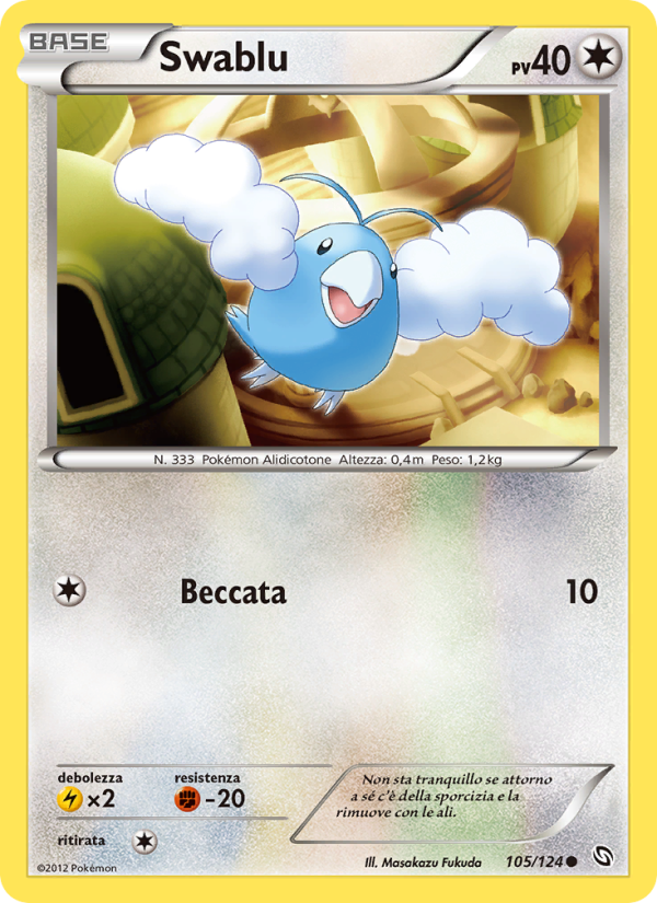 Swablu 105/128 — Stirpe dei Draghi (Italian Pokémon TCG card)