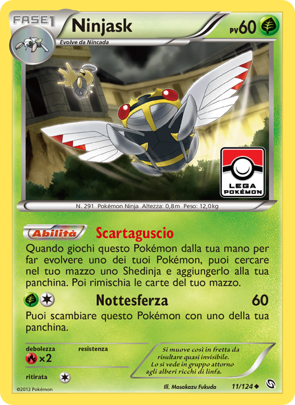 Ninjask 011/128 — Stirpe dei Draghi (Italian Pokémon TCG card)