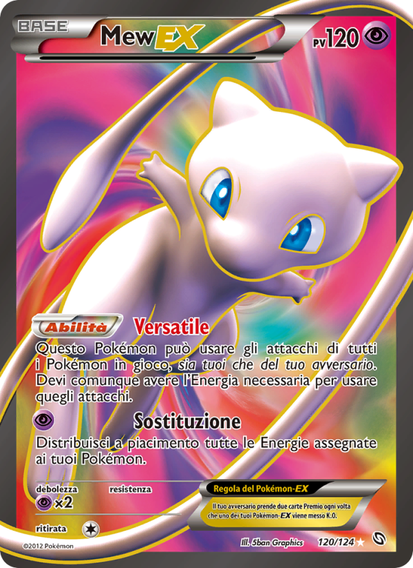 Mew-EX 120/128 — Stirpe dei Draghi (Italian Pokémon TCG card)