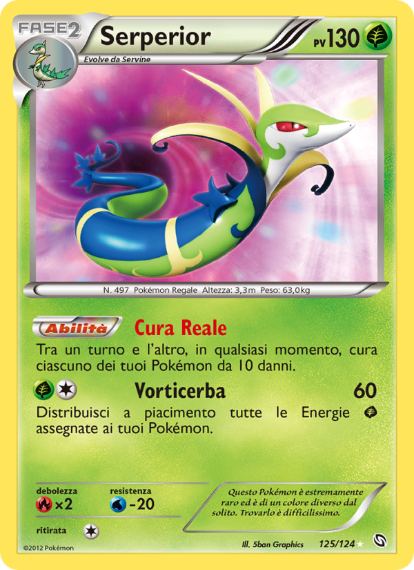 Serperior 125/128 — Stirpe dei Draghi (Italian Pokémon TCG card)