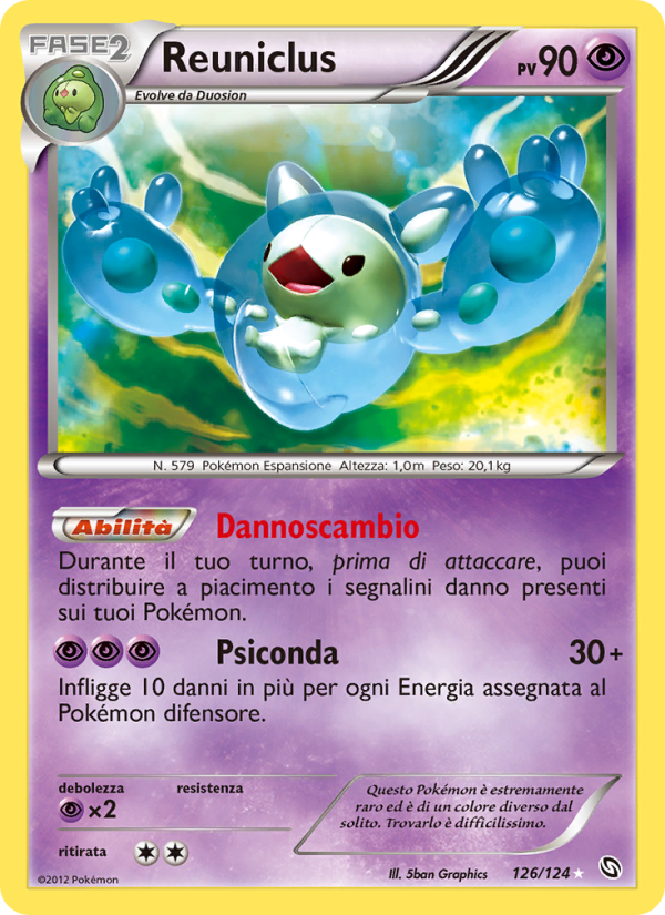 Reuniclus 126/128 — Stirpe dei Draghi (Italian Pokémon TCG card)