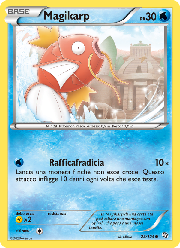Magikarp 023/128 — Stirpe dei Draghi (Italian Pokémon TCG card)