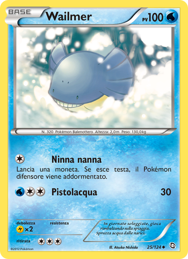 Wailmer 025/128 — Stirpe dei Draghi (Italian Pokémon TCG card)