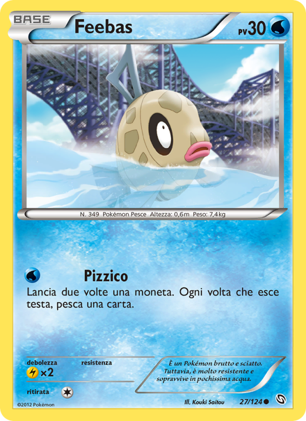 Feebas 027/128 — Stirpe dei Draghi (Italian Pokémon TCG card)