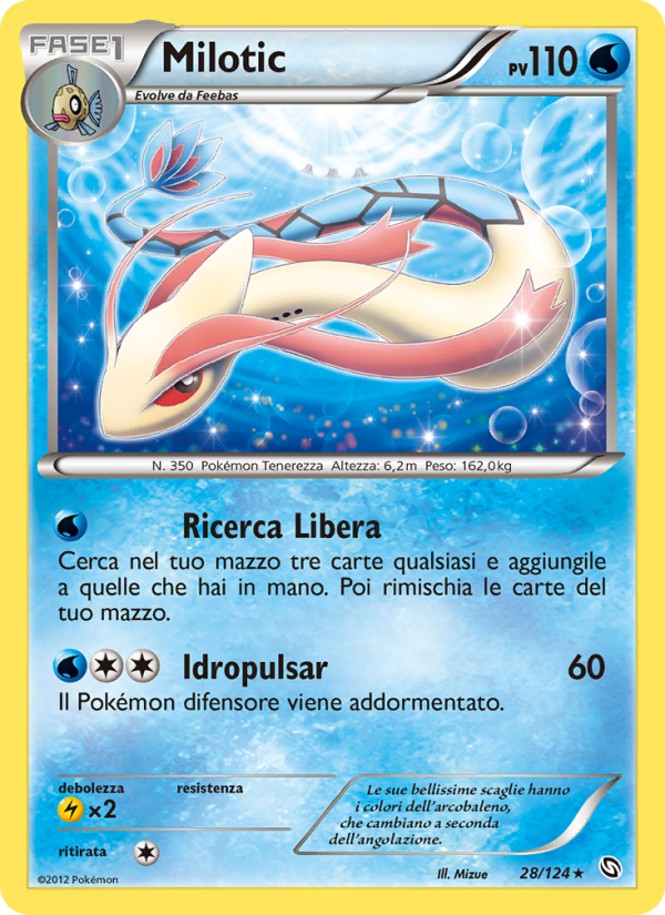 Milotic 028/128 — Stirpe dei Draghi (Italian Pokémon TCG card)