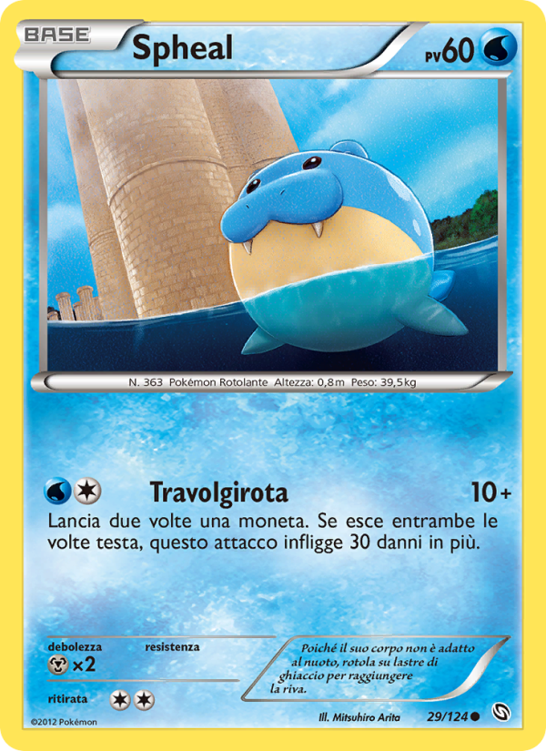 Spheal 029/128 — Stirpe dei Draghi (Italian Pokémon TCG card)