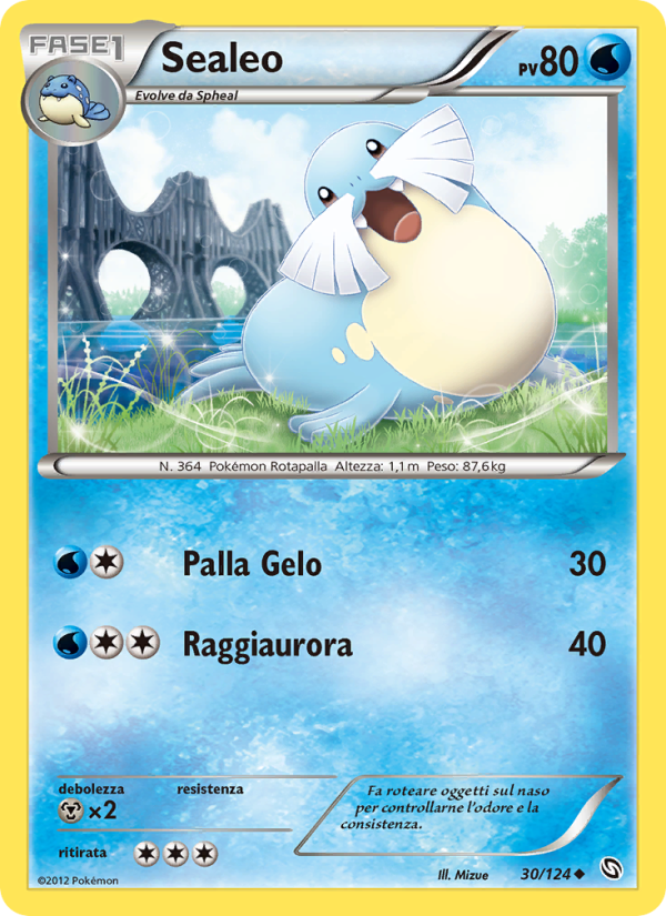 Sealeo 030/128 — Stirpe dei Draghi (Italian Pokémon TCG card)