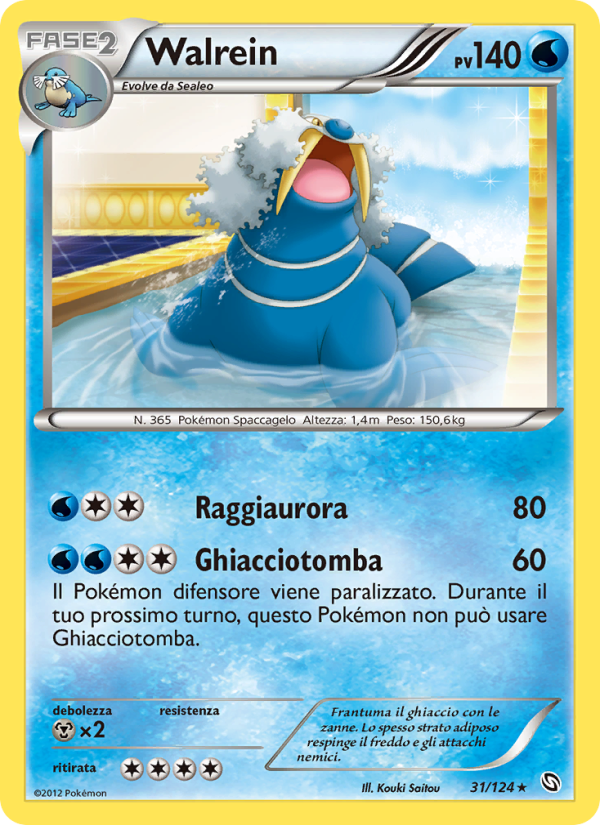 Walrein 031/128 — Stirpe dei Draghi (Italian Pokémon TCG card)