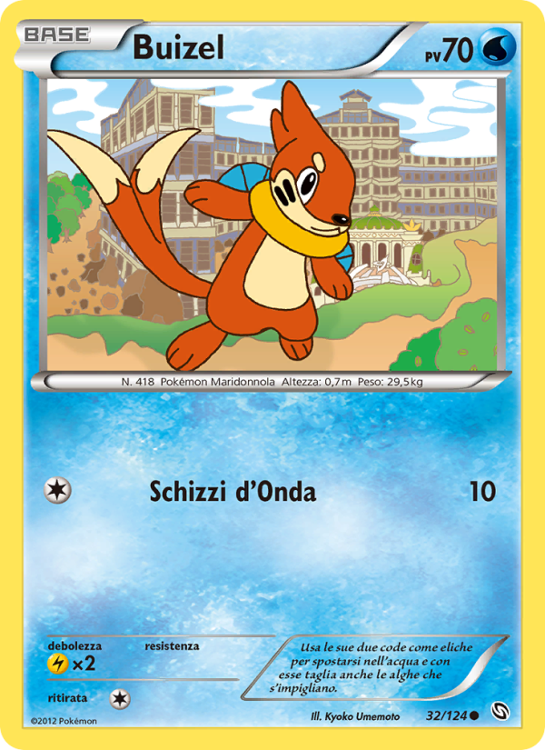 Buizel 032/128 — Stirpe dei Draghi (Italian Pokémon TCG card)
