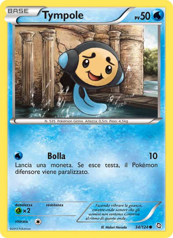 Tympole 034/128 — Stirpe dei Draghi (Italian Pokémon TCG card)