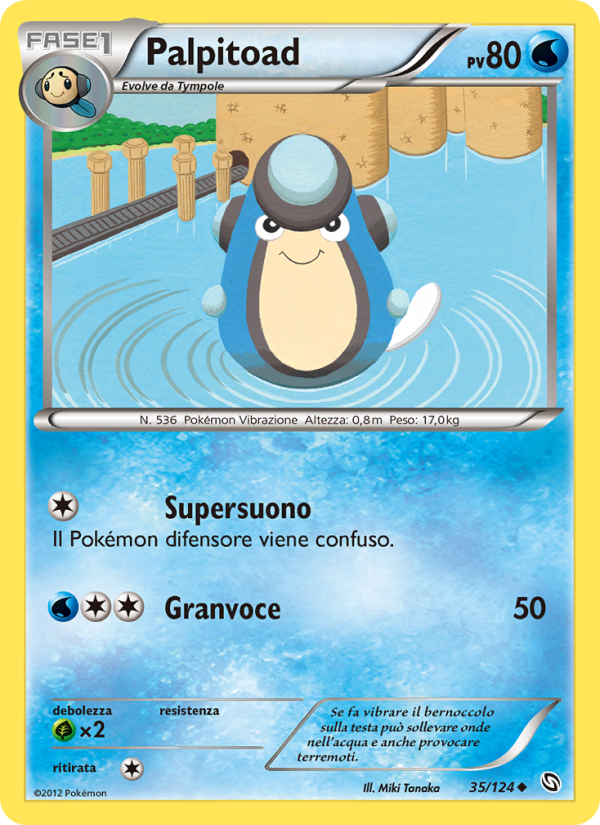 Palpitoad 035/128 — Stirpe dei Draghi (Italian Pokémon TCG card)