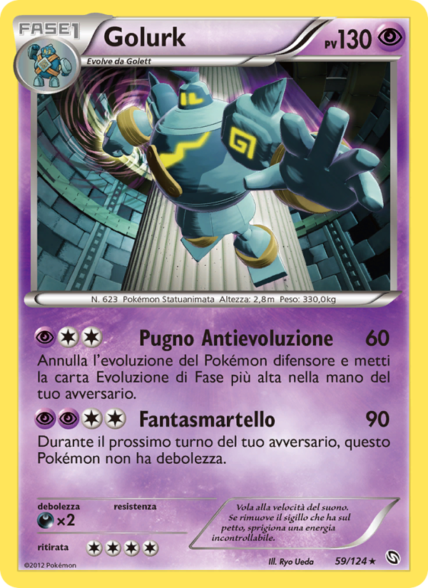 Golurk 059/128 — Stirpe dei Draghi (Italian Pokémon TCG card)