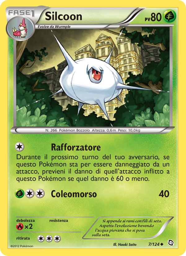 Silcoon 007/128 — Stirpe dei Draghi (Italian Pokémon TCG card)