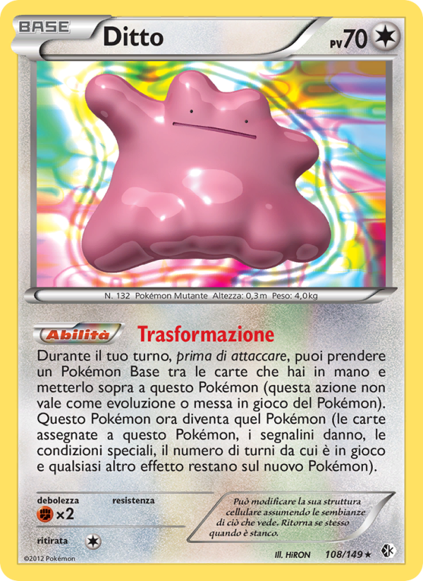 Ditto 108/153 — Confini Varcati (Italian Pokémon TCG card)