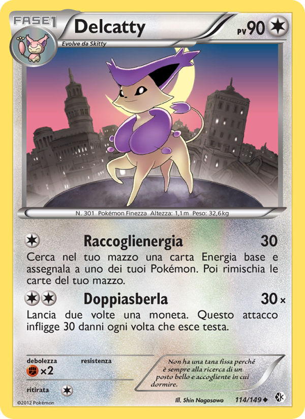 Delcatty 114/153 — Confini Varcati (Italian Pokémon TCG card)