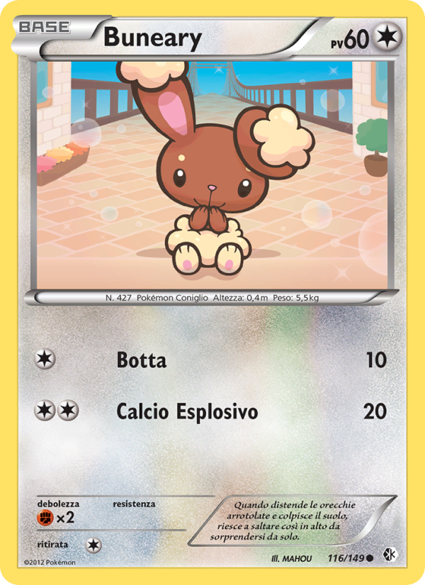 Buneary 116/153 — Confini Varcati (Italian Pokémon TCG card)