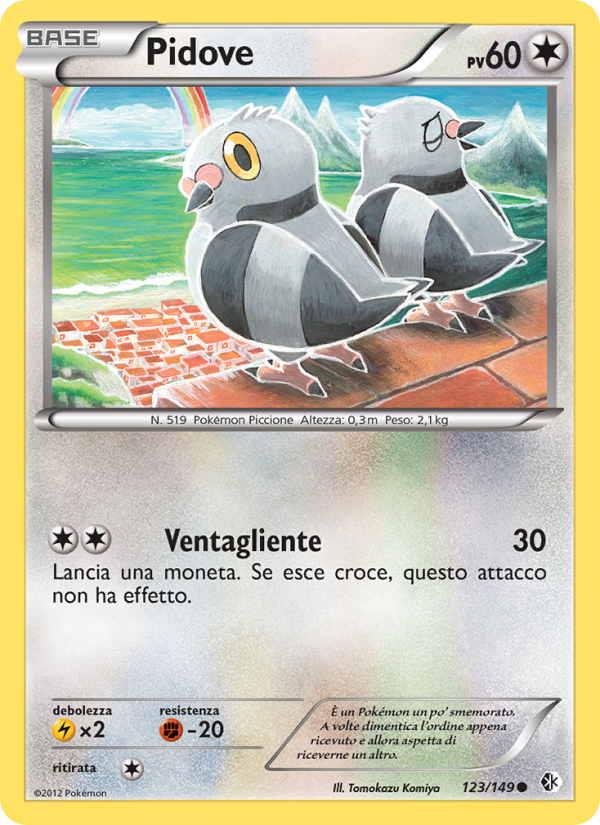 Pidove 123/153 — Confini Varcati (Italian Pokémon TCG card)