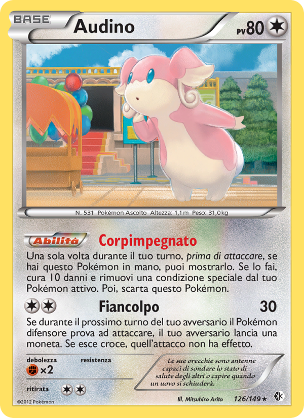 Audino 126/153 — Confini Varcati (Italian Pokémon TCG card)