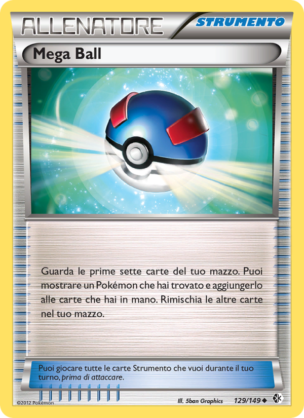 Mega Ball 129/153 — Confini Varcati (Italian Pokémon TCG card)
