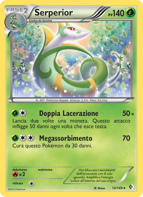 Serperior 013/153 — Confini Varcati (Italian Pokémon TCG card)