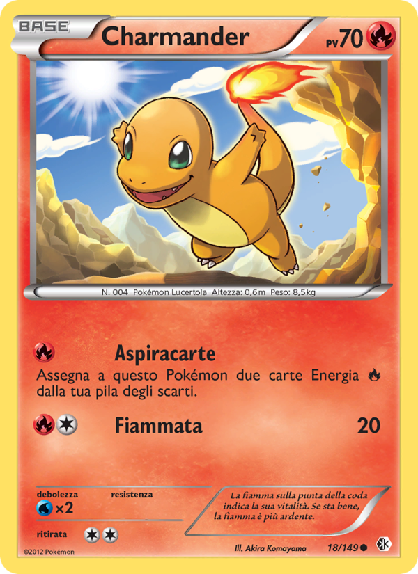 Charmander 018/153 — Confini Varcati (Italian Pokémon TCG card)