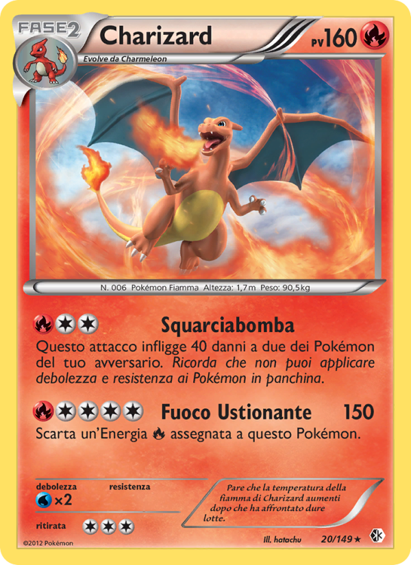 Charizard 020/153 — Confini Varcati (Italian Pokémon TCG card)