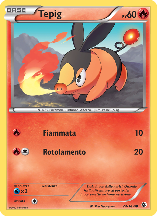 Tepig 024/153 — Confini Varcati (Italian Pokémon TCG card)