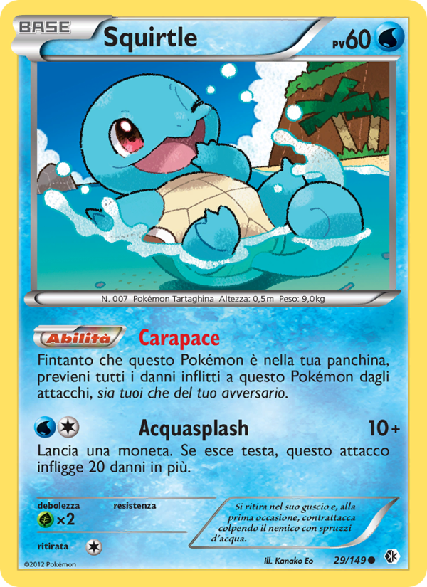 Squirtle 029/153 — Confini Varcati (Italian Pokémon TCG card)