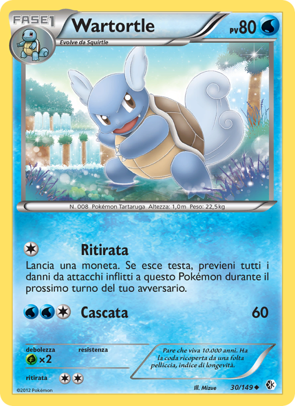 Wartortle 030/153 — Confini Varcati (Italian Pokémon TCG card)